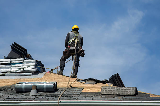 Professional Roof Installation technician working in Patterson, NY